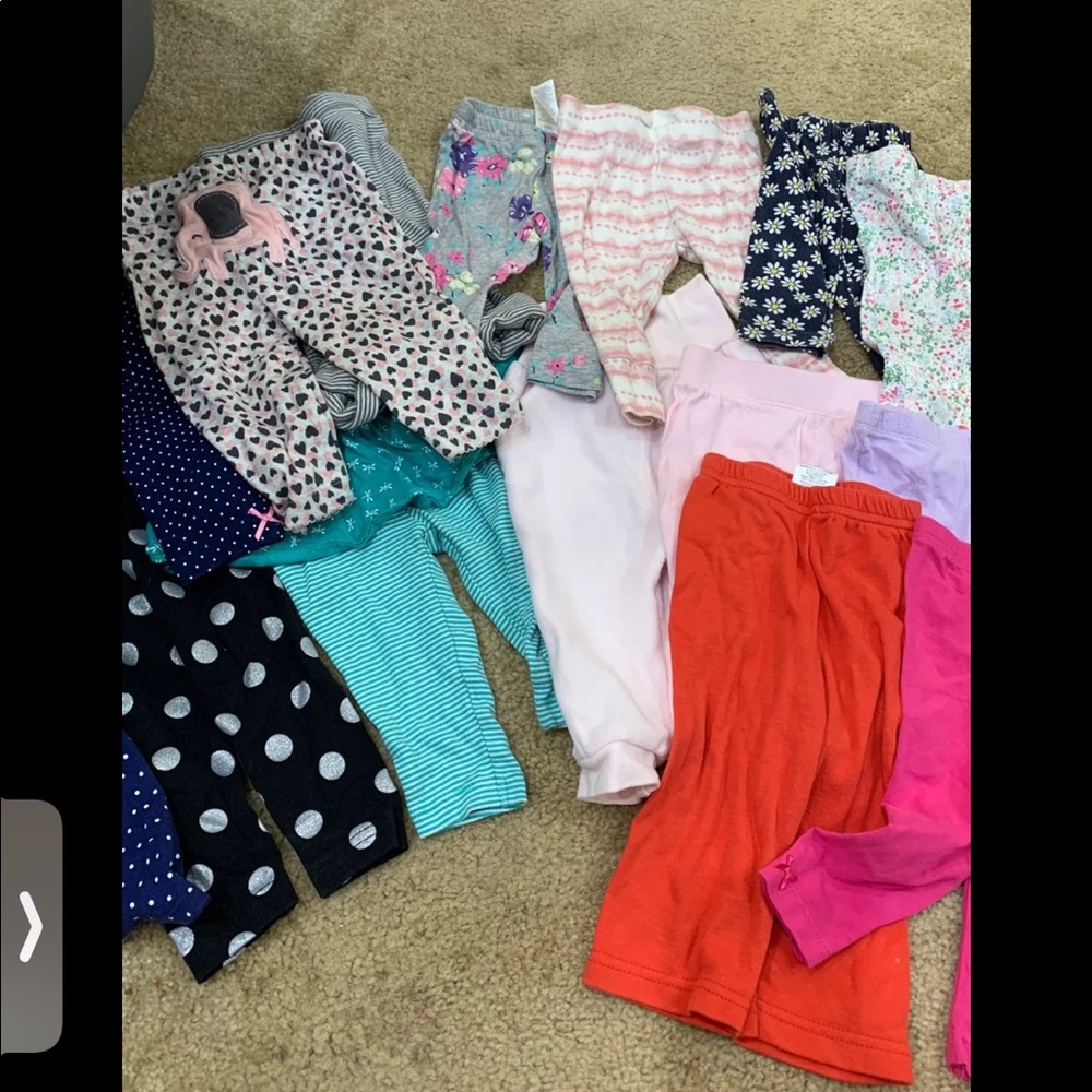 Bundled 3-6 month bottoms